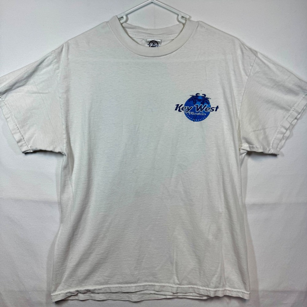 Delta Pro Weight Key West Florida Graphic T-Shirt Beach Paradise Sz Medium